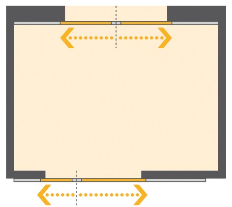 Symetric-and-asymmetric-door