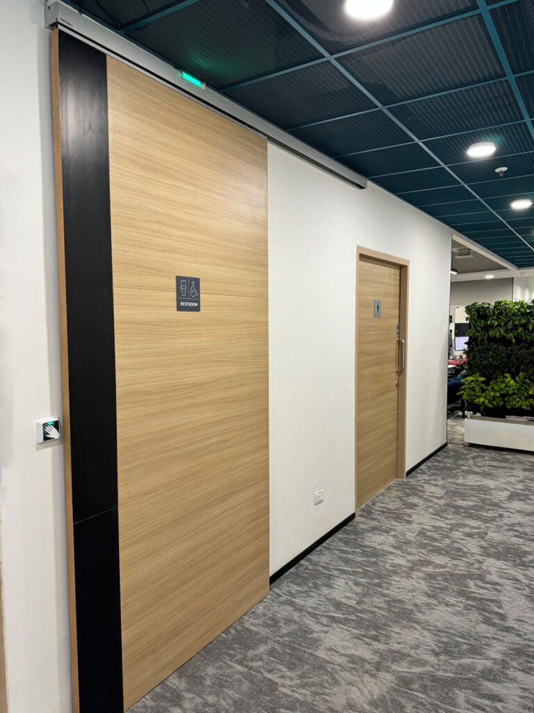 25 Bathroom doors at Gera Commerzone Office Complex, Pune, India
